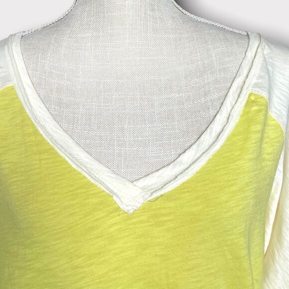 Pilcro & The Letterpress Anthropologie V Neck LS Tee - Picture 2 of 7